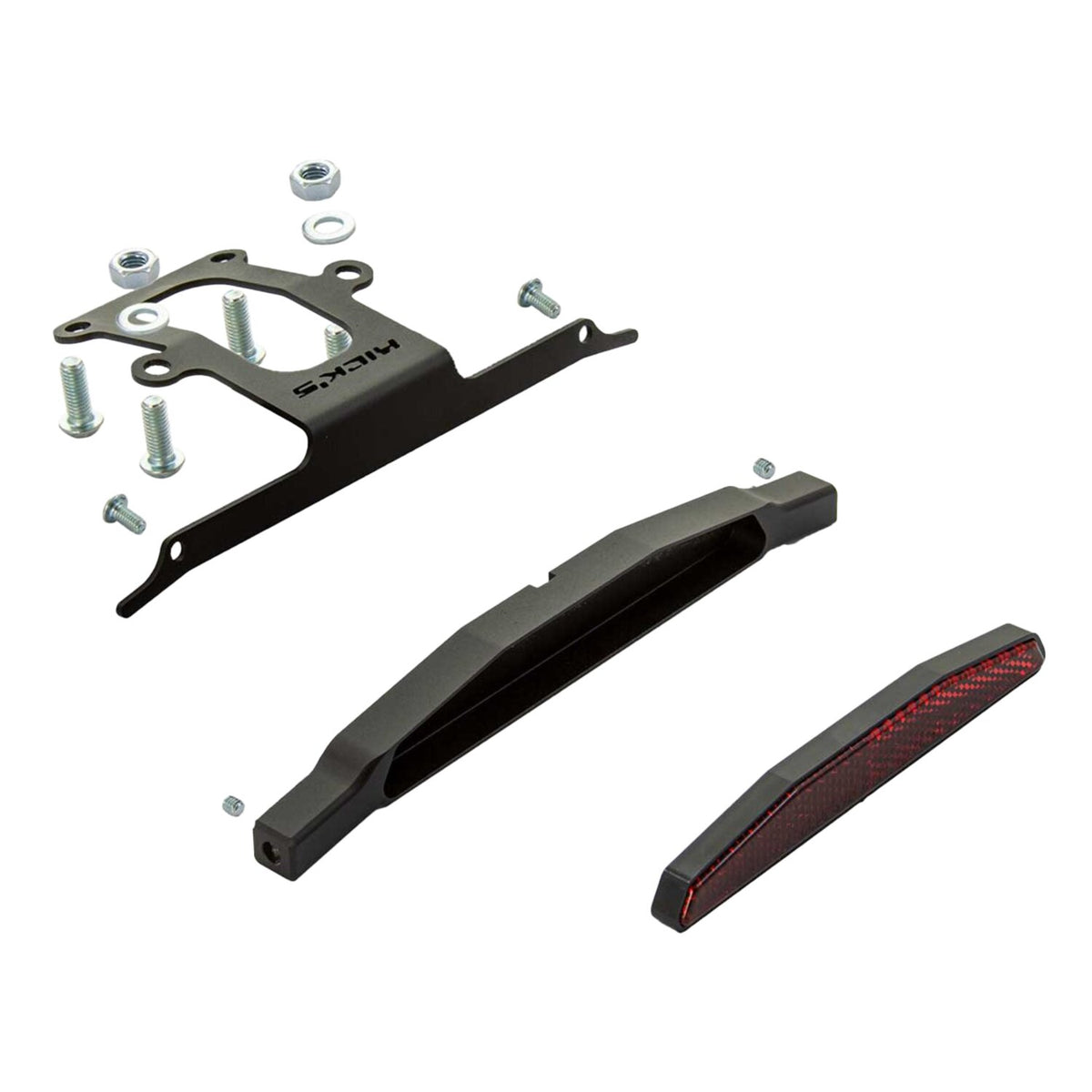 Rick's Motorcycles, turn signal bracket kit Atto rear. Black