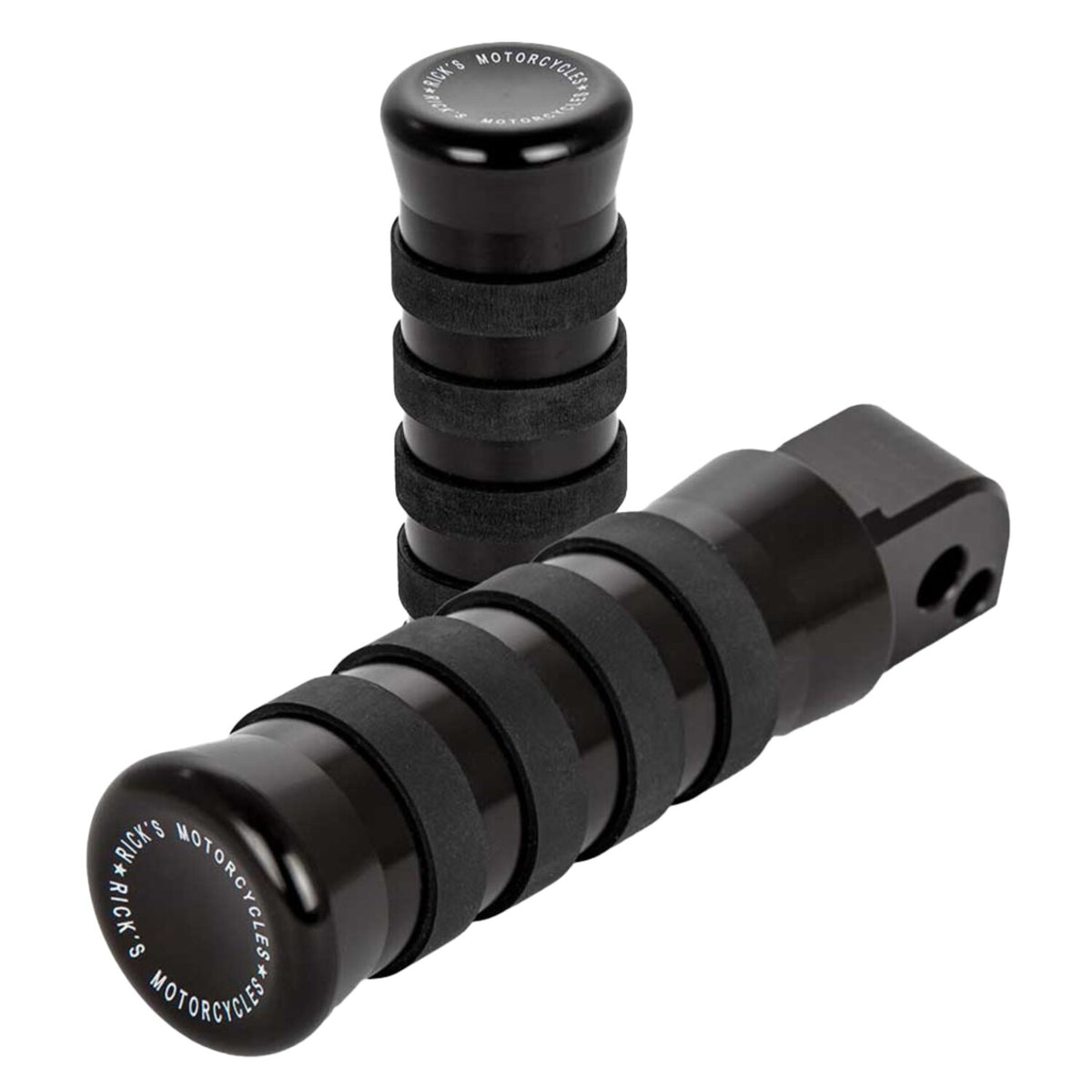 Rick's Motorcycles, passenger pegs O-ring style. Black