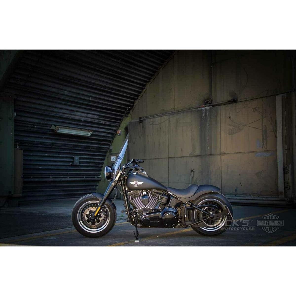 Rick's Motorcycles, side mount license plate kit. Black