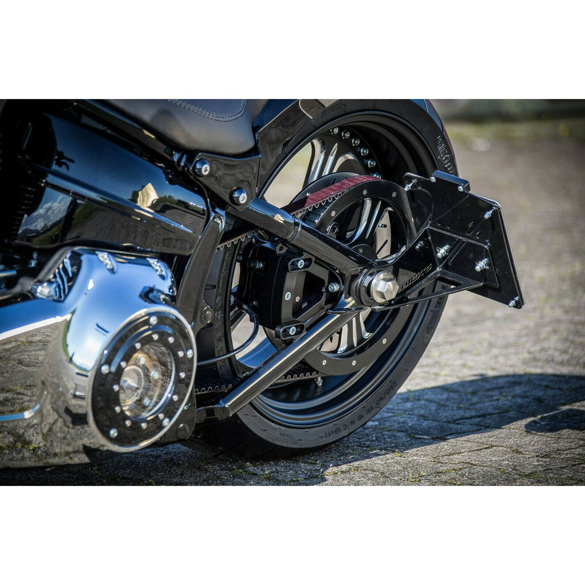 Rick's Motorcycles, side mount License plate bracket short