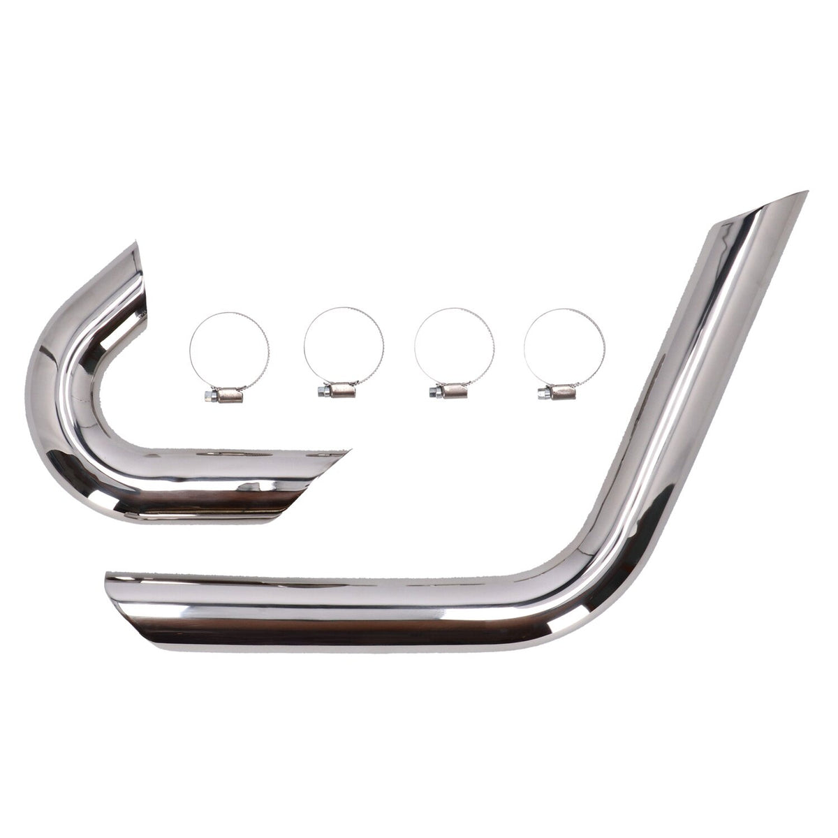 Malparidos, heat shields. Stainless steel. Polished