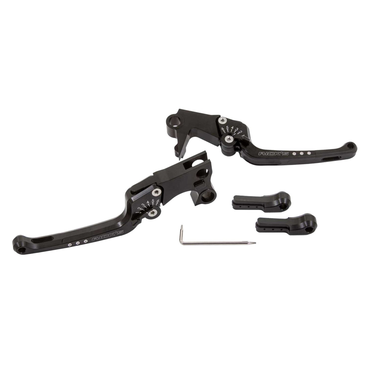 Rick's Motorcycles, Good Guys brake & clutch lever set Black