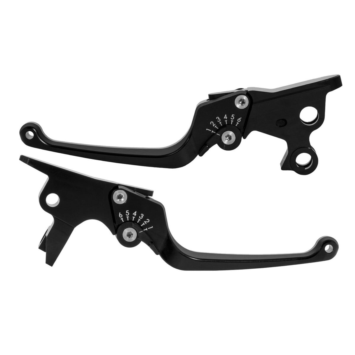 Rick's Motorcycles, Classic brake & clutch lever set. Black