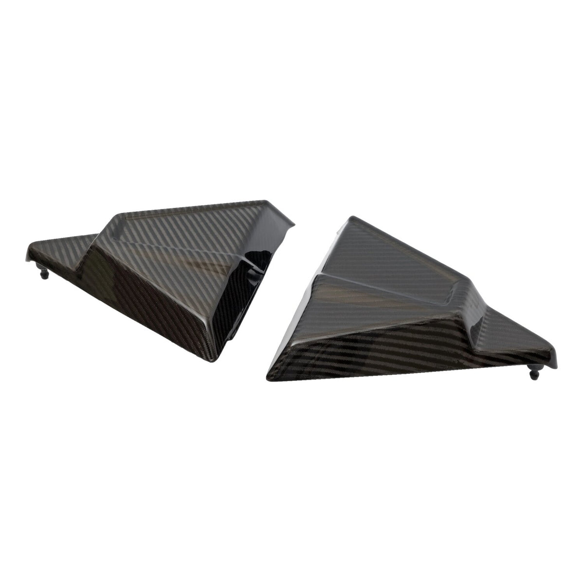 Tommy & Sons, FXR style carbon side cover set. Woven