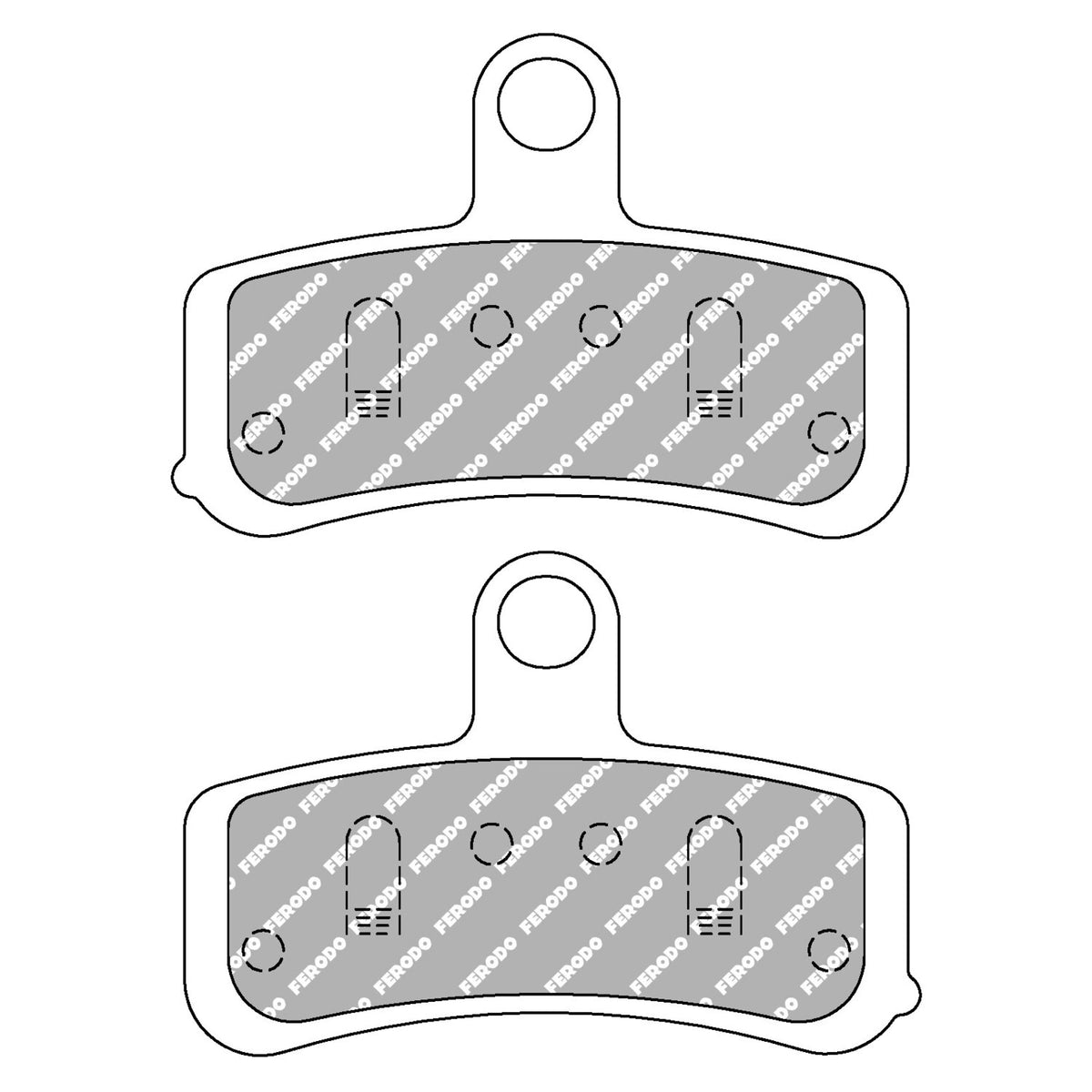 Ferodo, brake pads. Sintered ST-compound