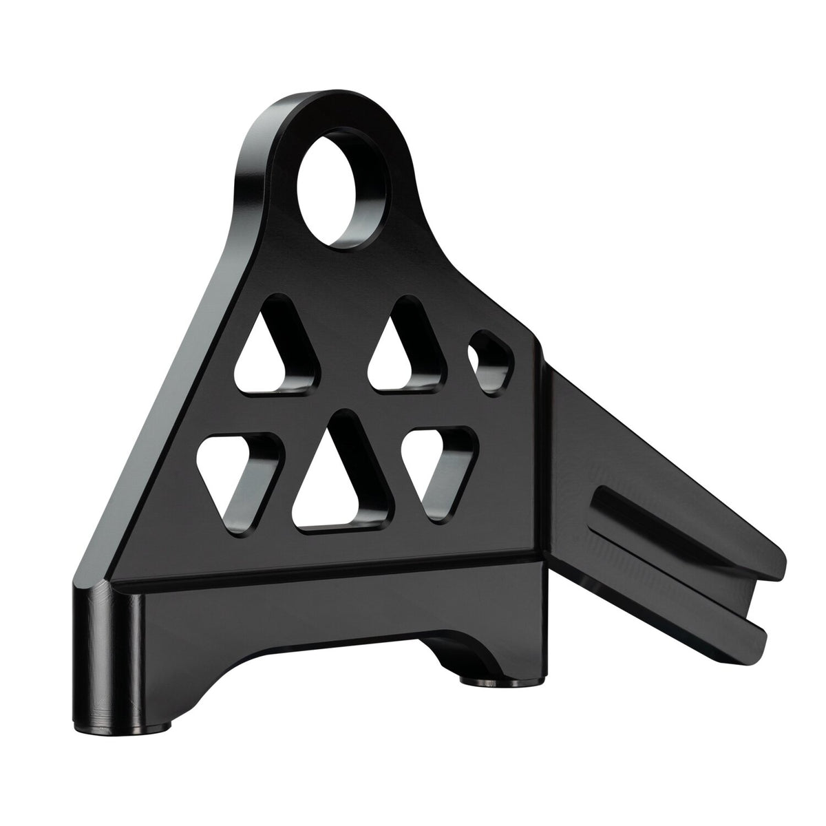 Accossato, M8 Softail rear brake caliper bracket. Black