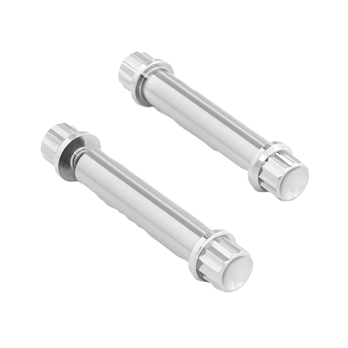 Arlen Ness, titanium 12-point foot peg bolt kit. Polished