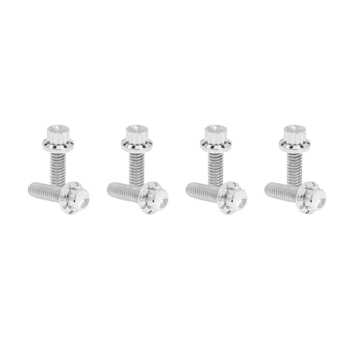 Arlen Ness, titanium 12-point lifter block bolt kit. Polish