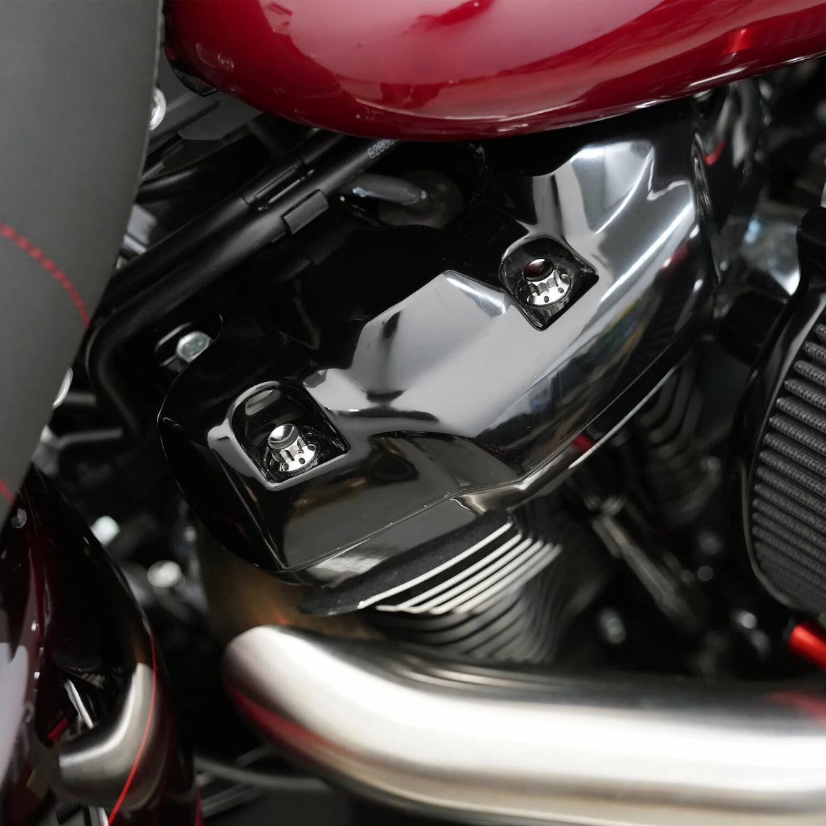 Arlen Ness, titanium 12-point rocker box bolt kit. Polished