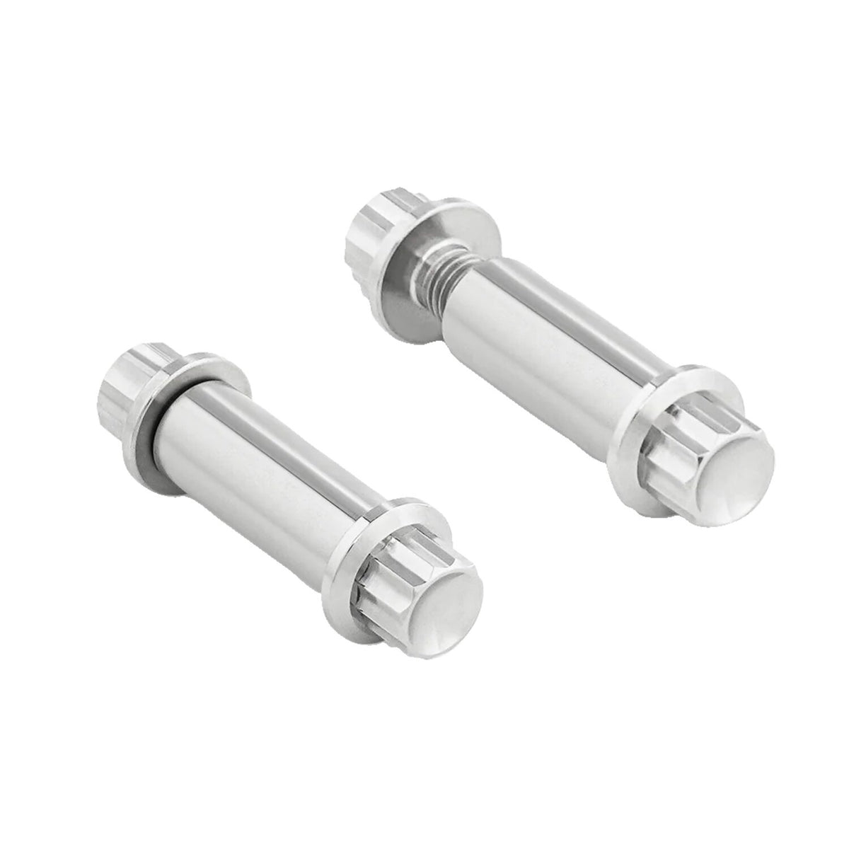 Arlen Ness, titanium 12-point foot peg bolt kit. Polished