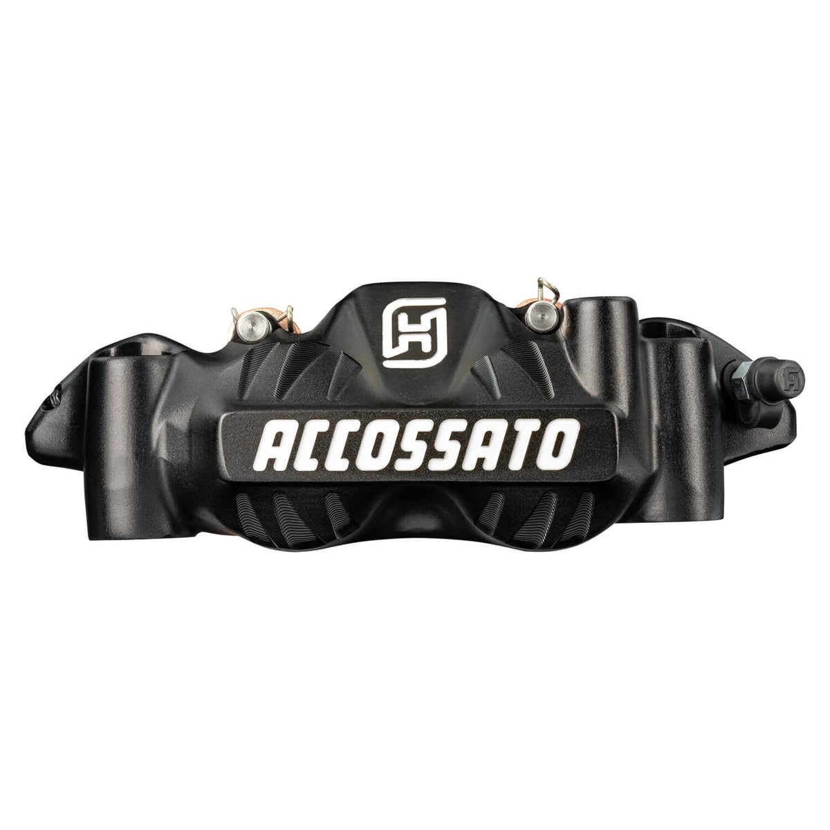 Accossato, 108mm monoblock radial brake caliper right. Black