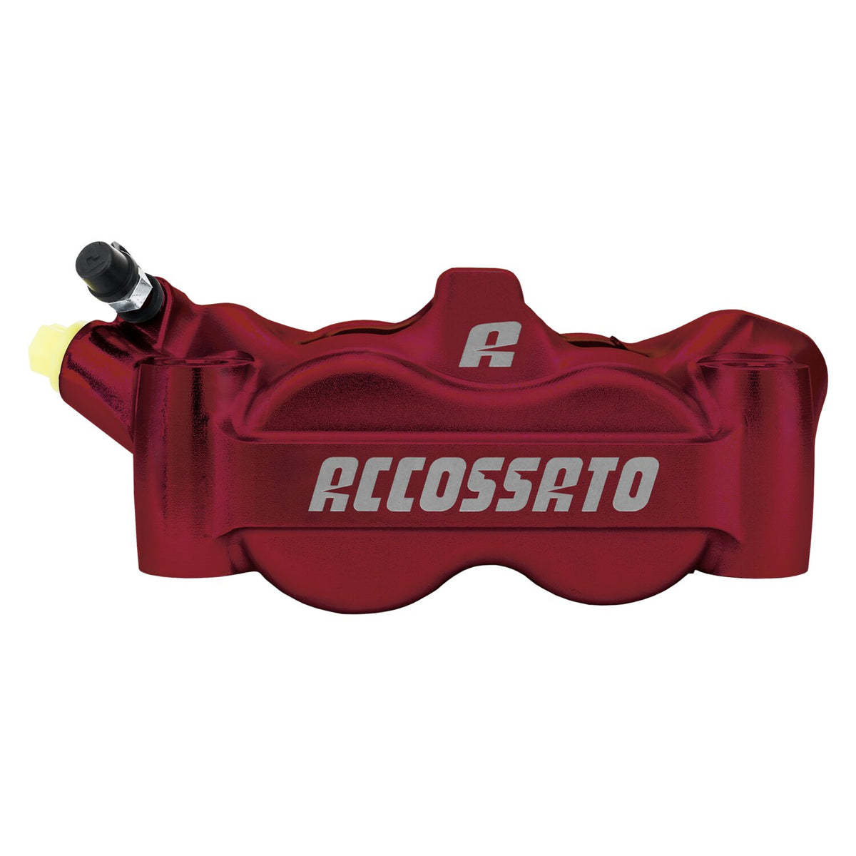 Accossato, 100mm Monoblock radial brake caliper left. Red