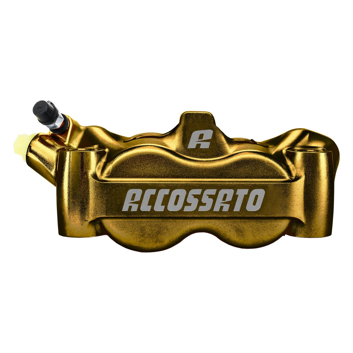 Accossato, 100mm Monoblock radial brake caliper left. Gold