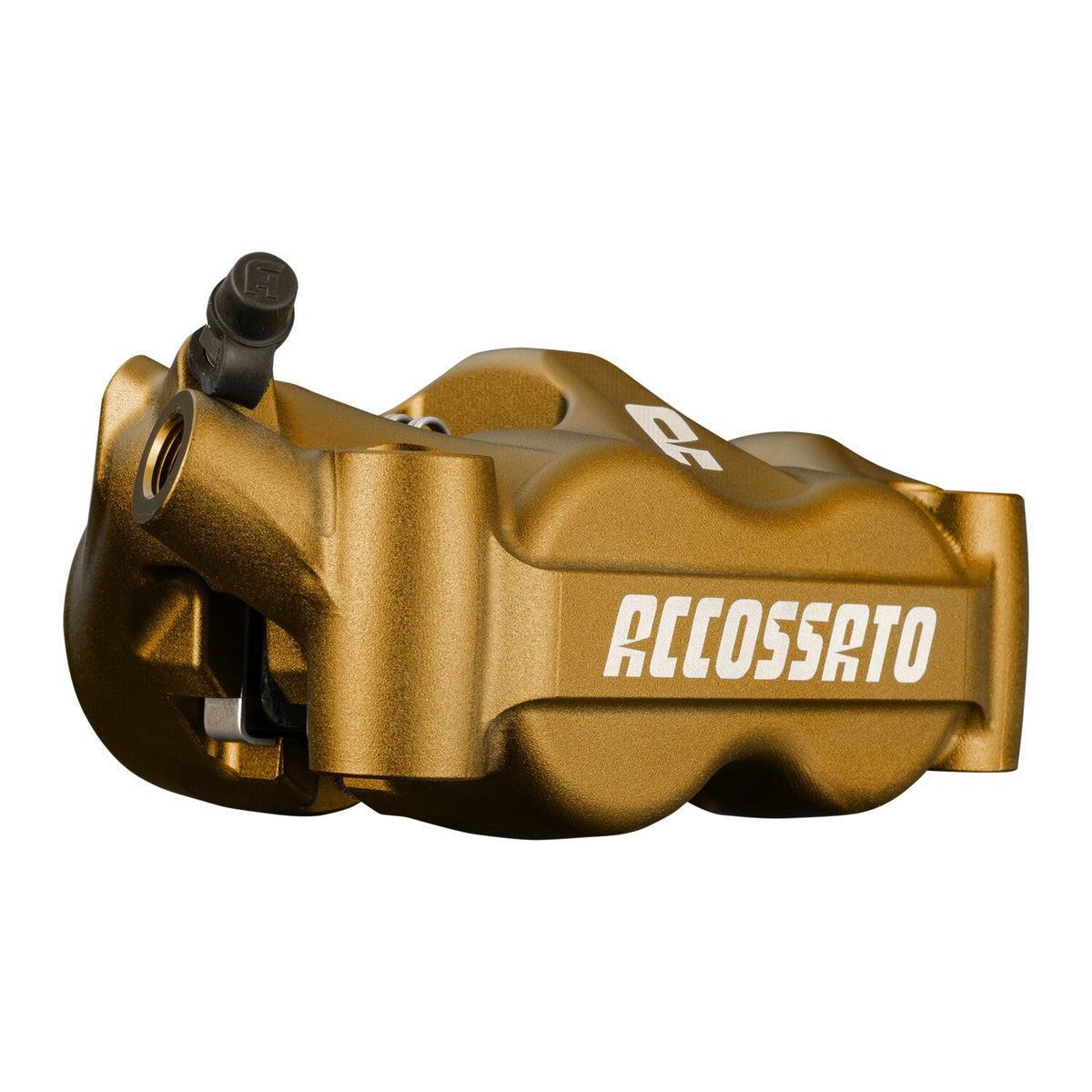 Accossato, 100mm Monoblock radial brake caliper left. Gold