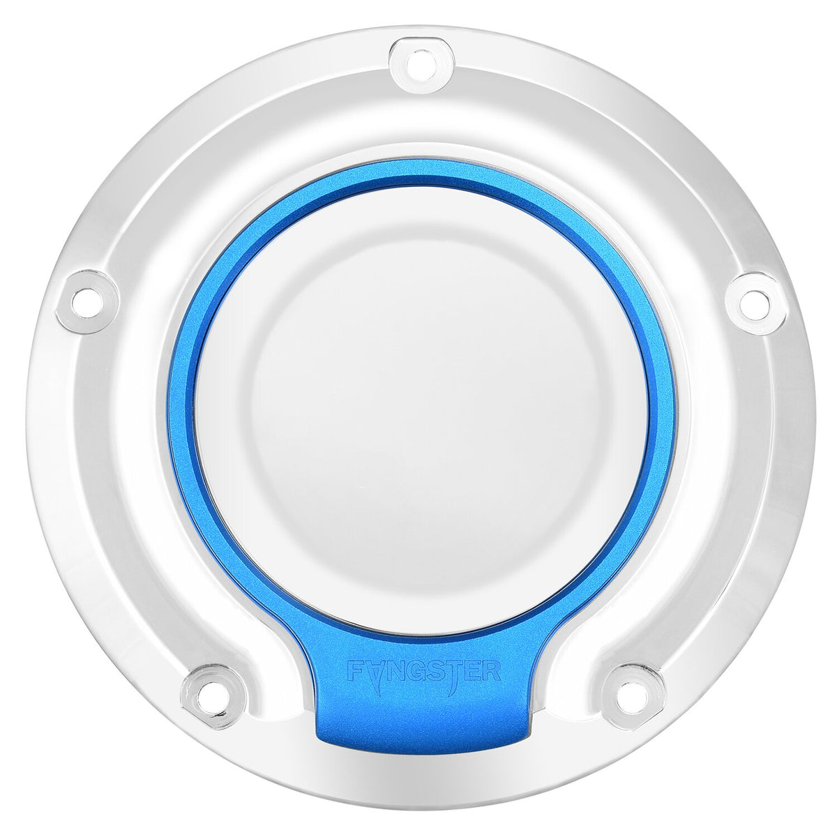 Fangster, derby cover. Chrome blue