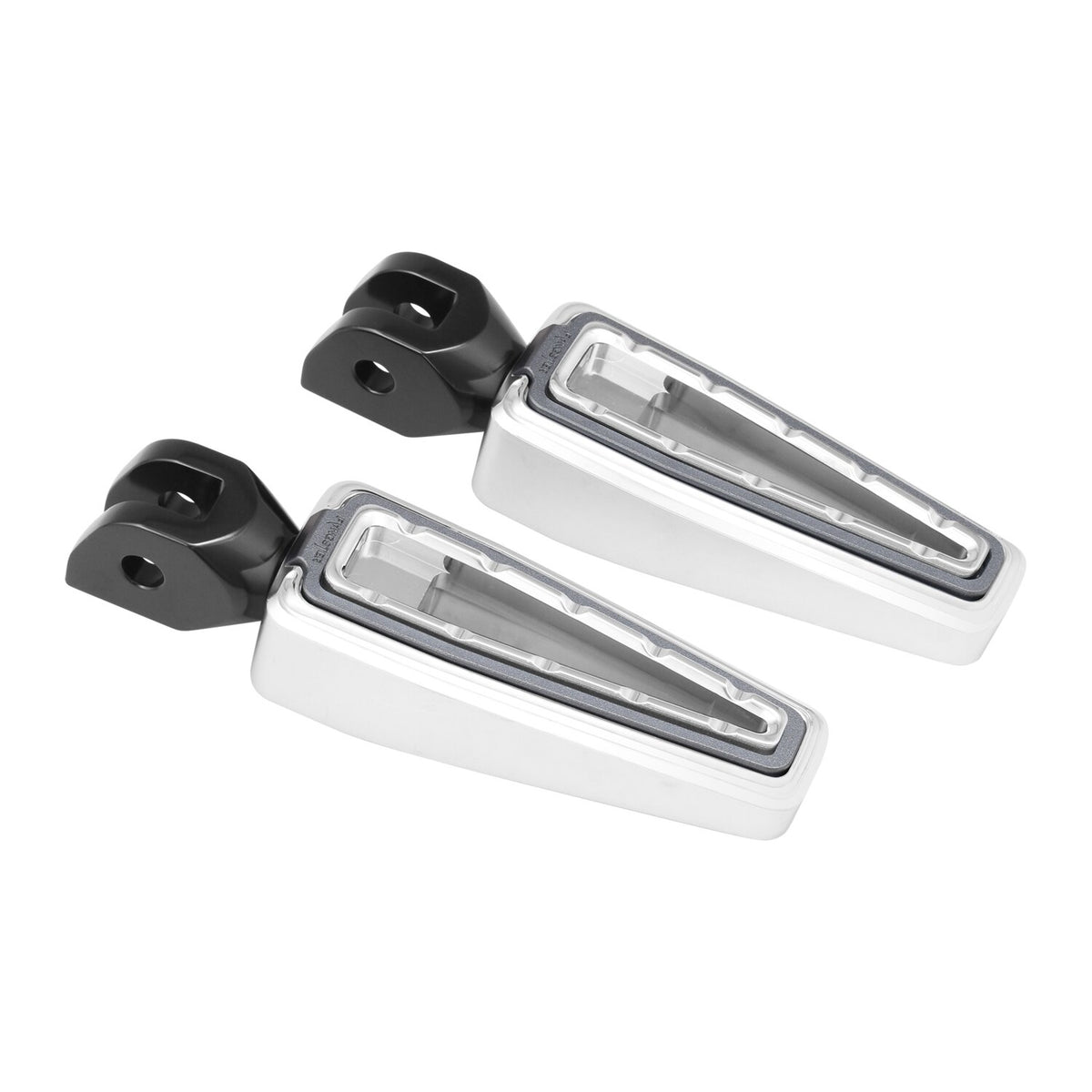 Fangster, rider foot pegs. Chrome smoky