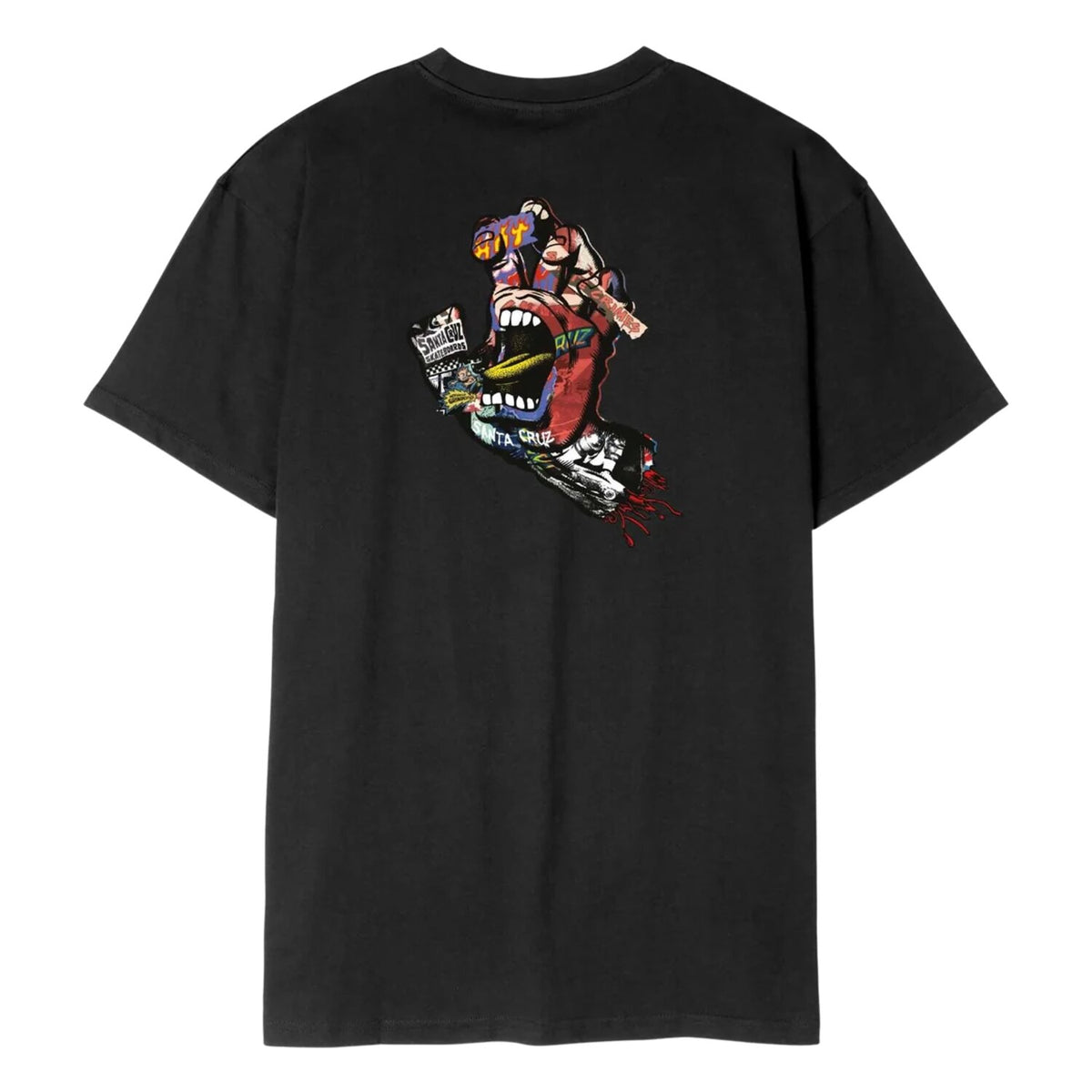 Santa Cruz Collage hand t-shirt black