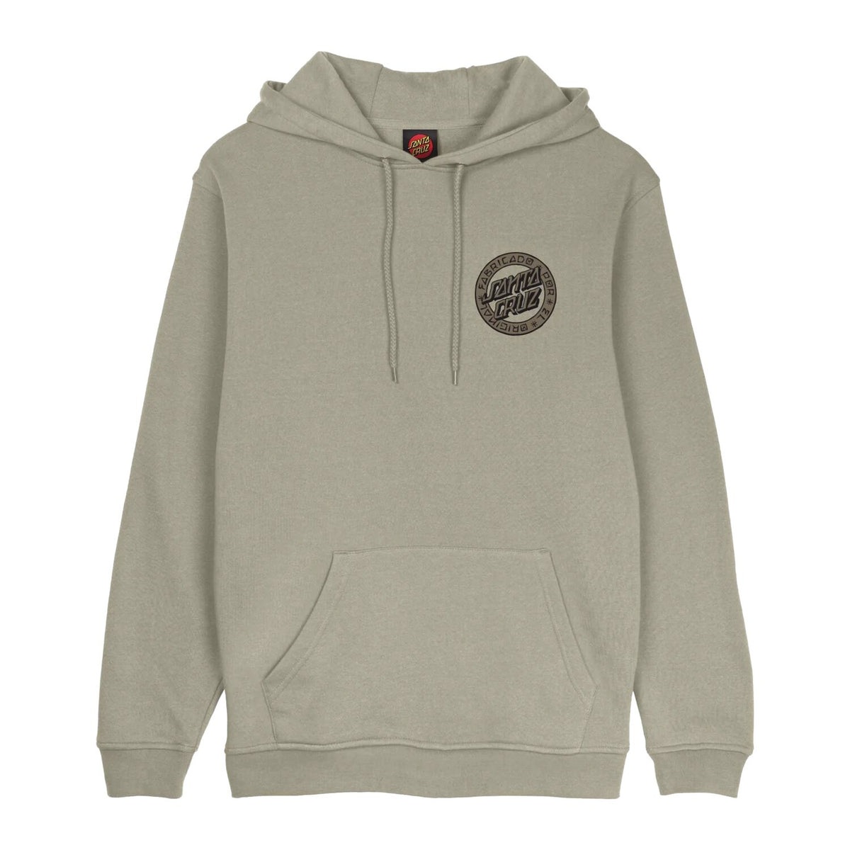 Santa Cruz Loco Dot hoodie stone gray