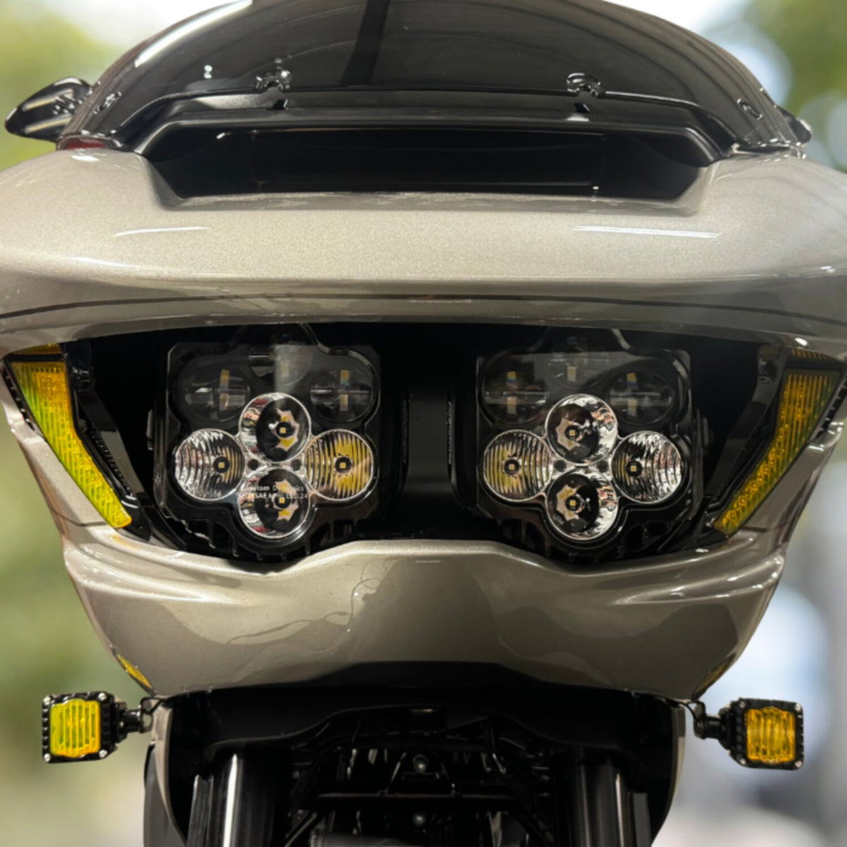 Custom Dynamics, turn signal LED vent inserts. Front. Black