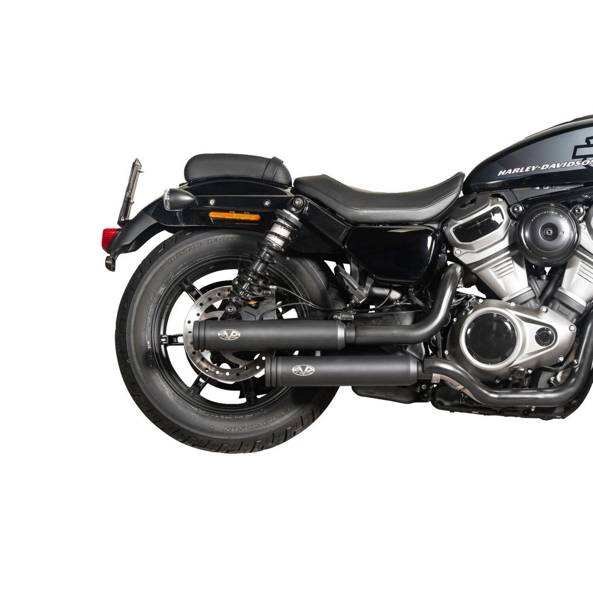 V Performance, 2-2 exhaust system. Double Ring end caps. Bla