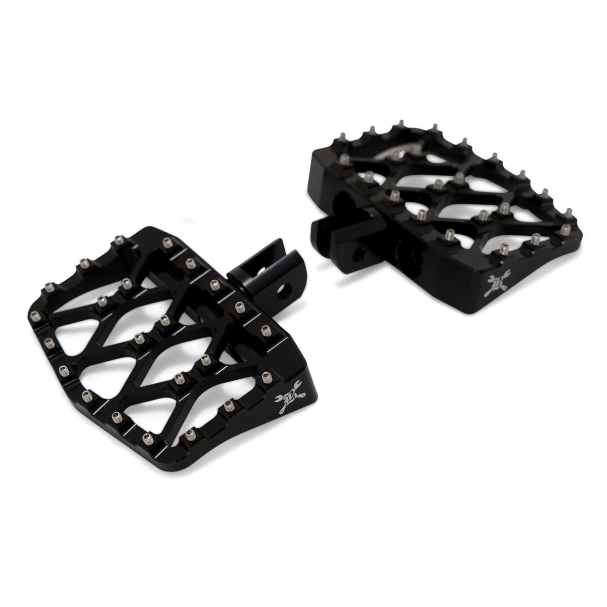 Burly, MX-Evolution mini rider floorboards. Black