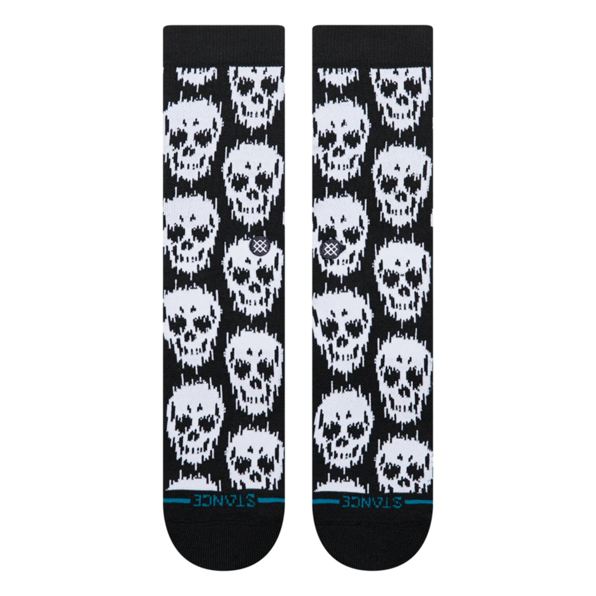 Stance Static Skull Crew socks black