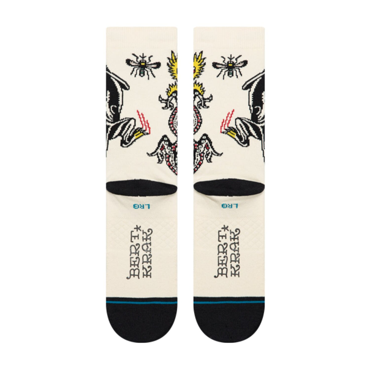 Stance Battle Crew socks cream