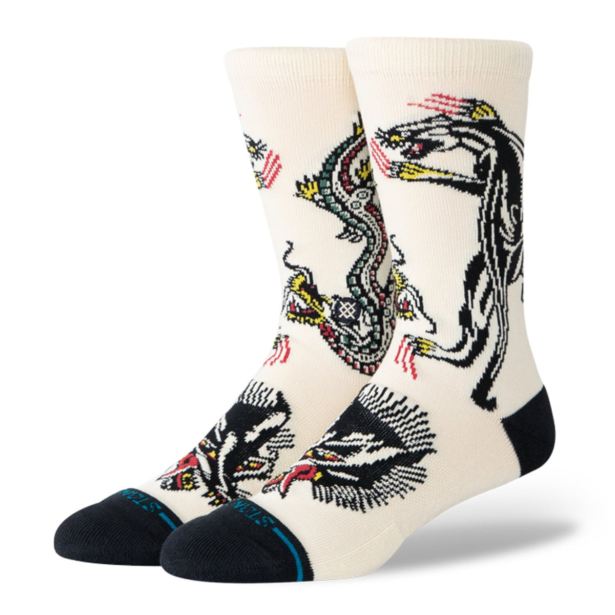 Stance Battle Crew socks cream