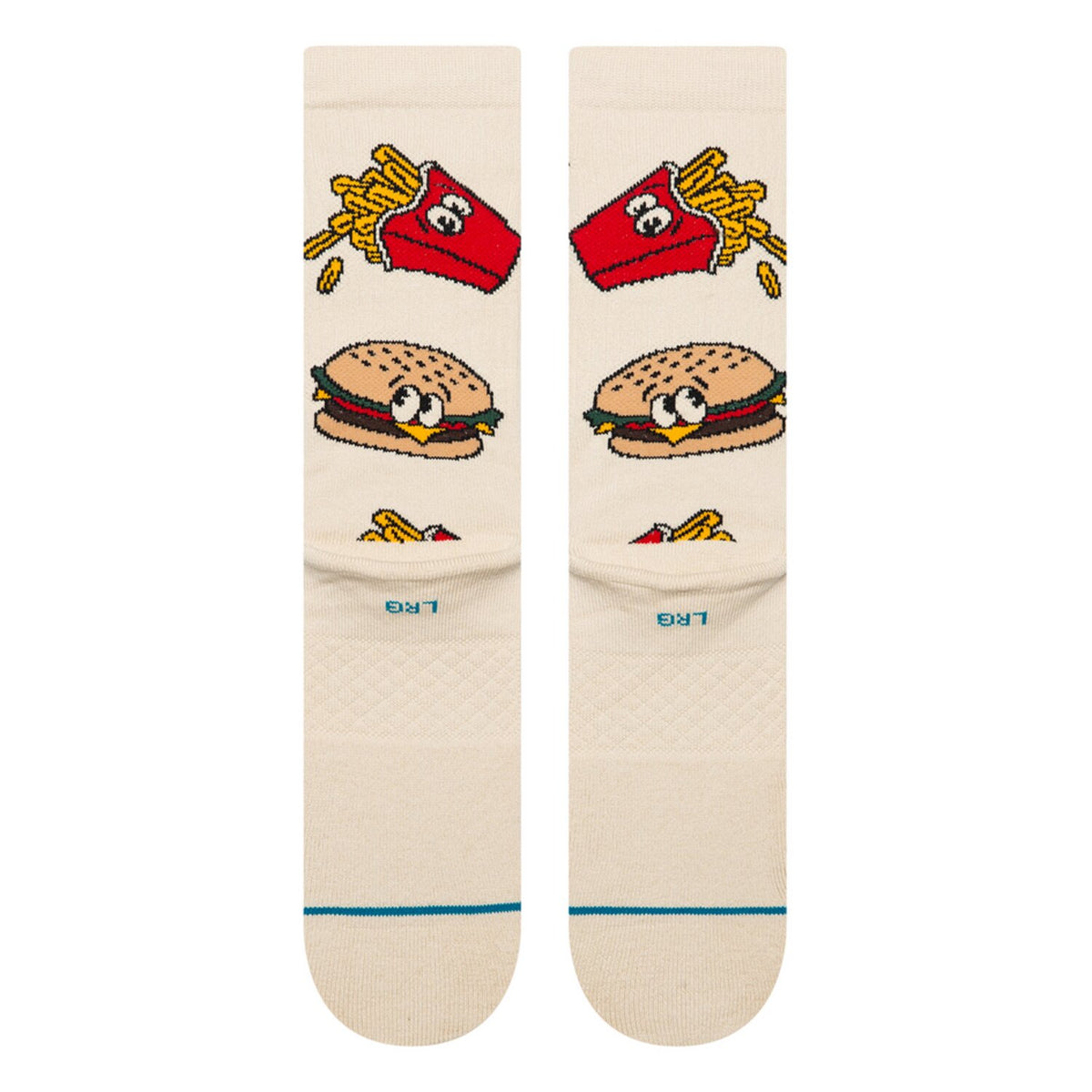 Stance Combo Meal Crew socks tan