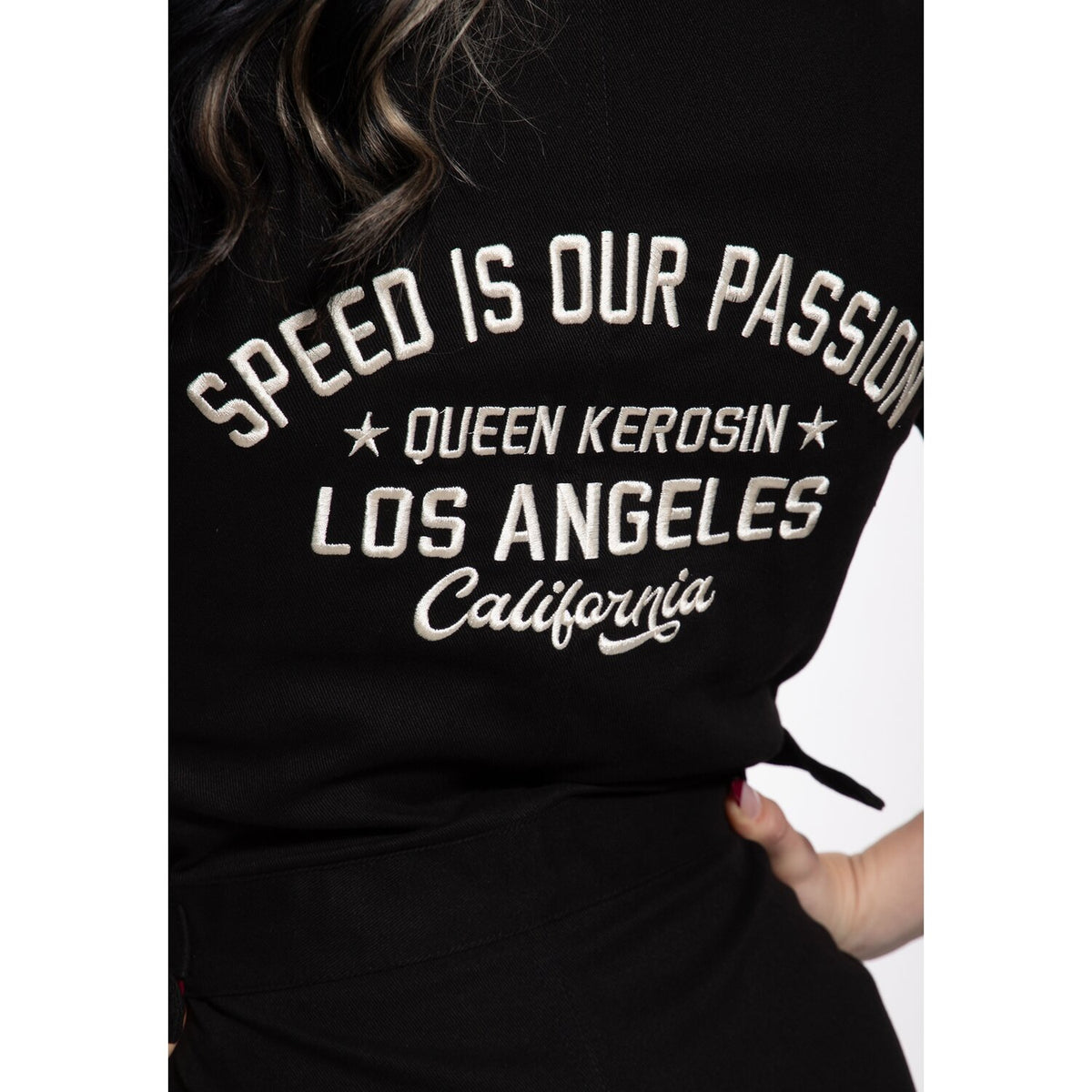 Queen Kerosin Dragstrip overall black