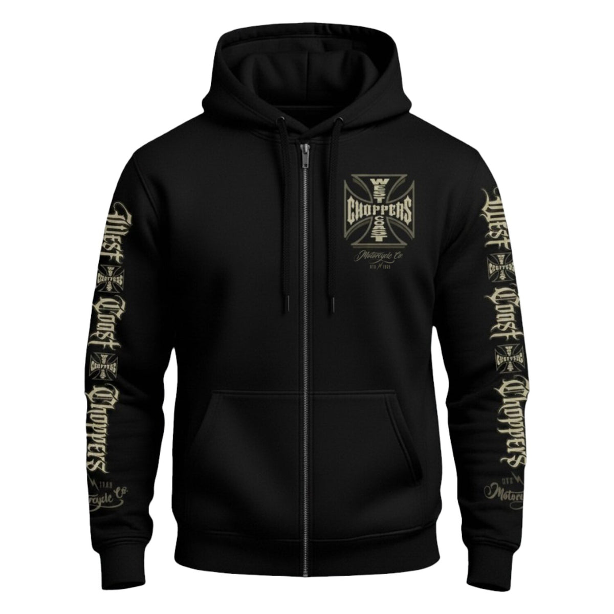 WCC Gangscript Zip hoodie black