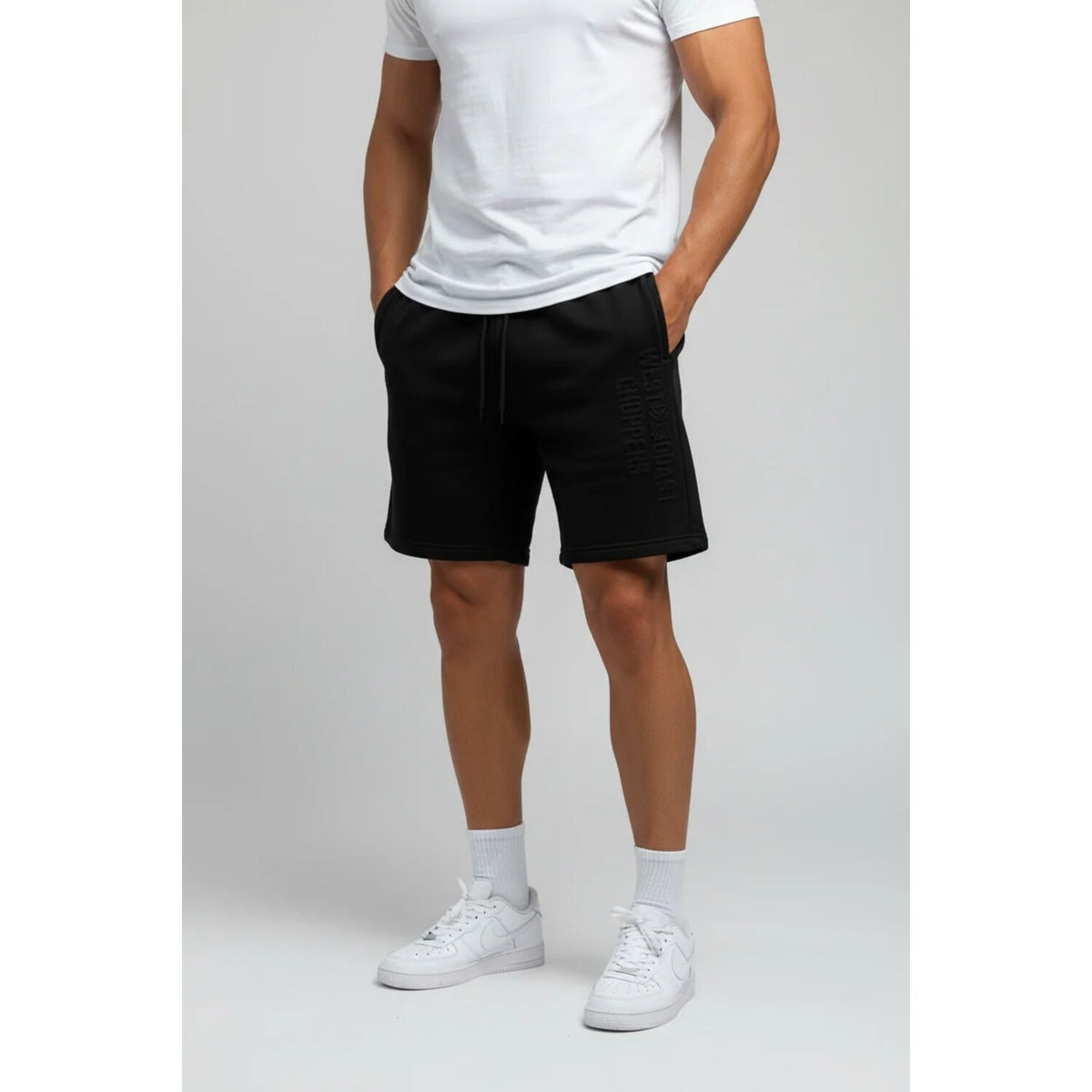 WCC Embossed short black