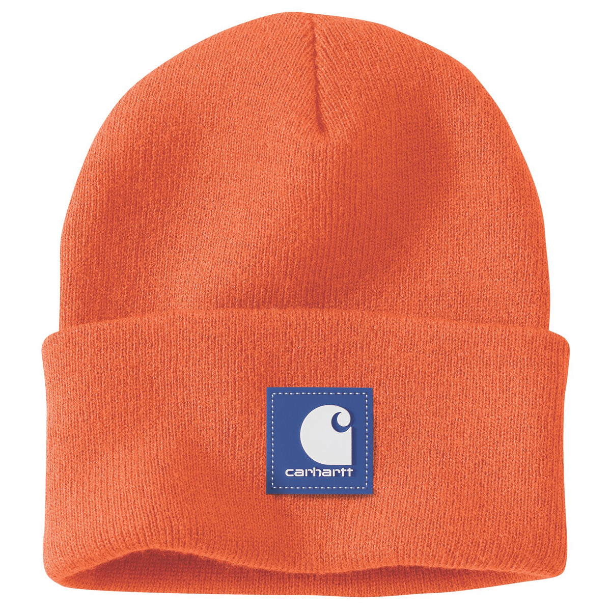 Carhartt Rubber Patch Watch cap Beanie Brite orange