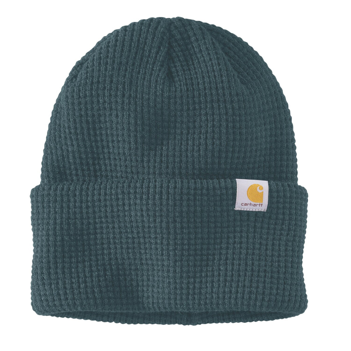 Carhartt Waffle Cuffed Beanie dark harbor teal