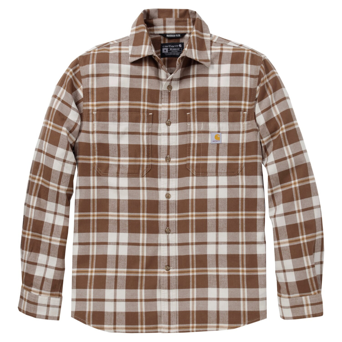 Carhartt Hamilton Relaxed LS Plaid shirt Carhartt brown