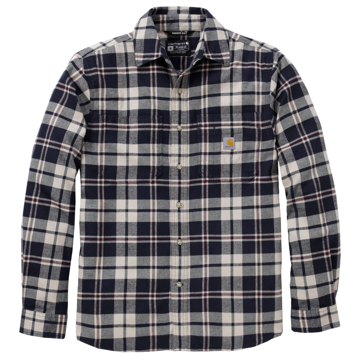 Carhartt Hamilton Relaxed LS Plaid shirt navy
