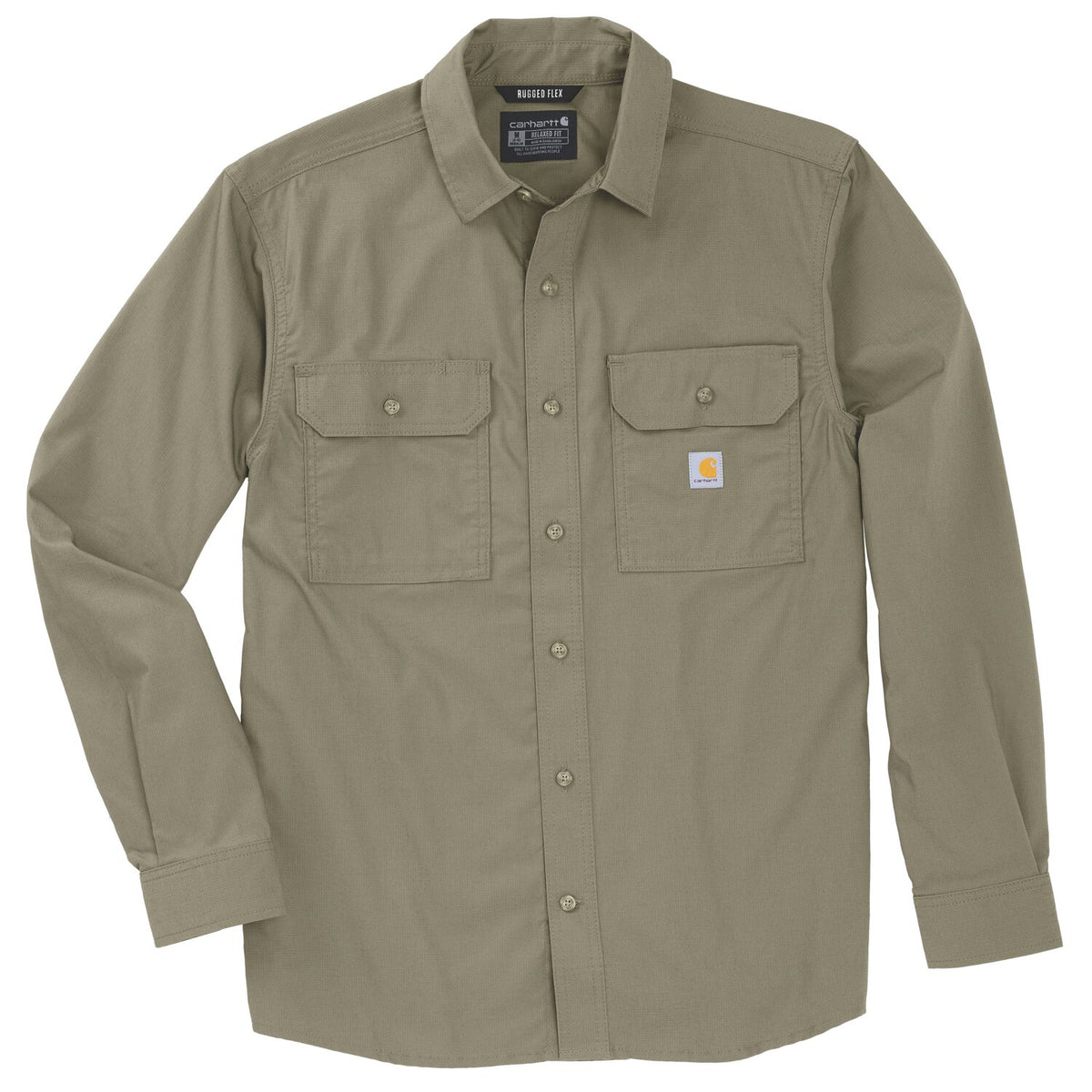 Carhartt Glenwood Relaxed LS shirt faded fatigue