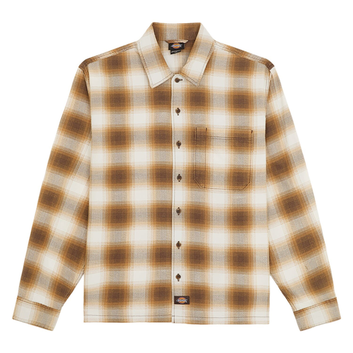 Dickies Gulfport Flannel shirt chocolate brown