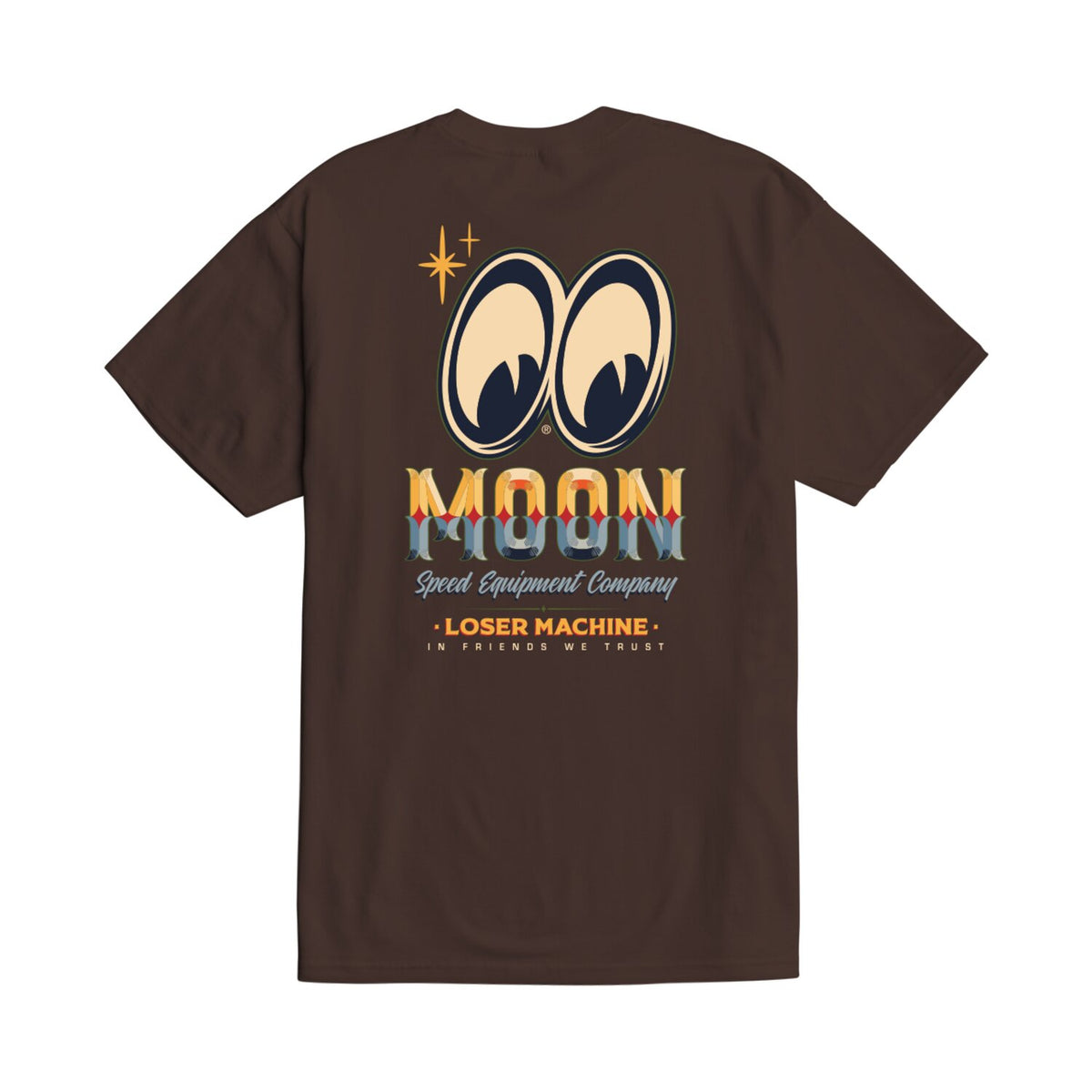 Loser Machine Sign Board t-shirt Java Brown