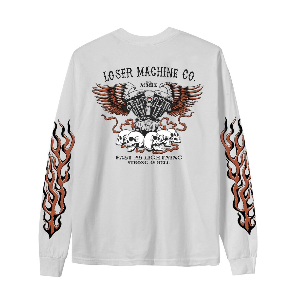 Loser Machine No Easy Way Out longsleeve shirt white