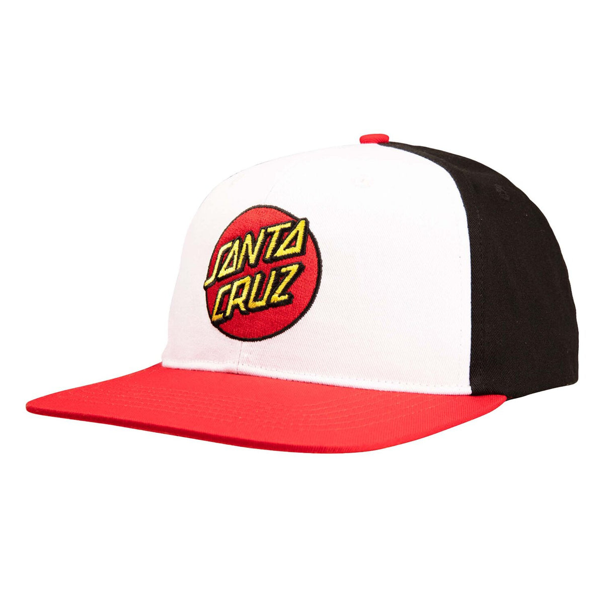 Santa Cruz Classic Dot cap white/black/red