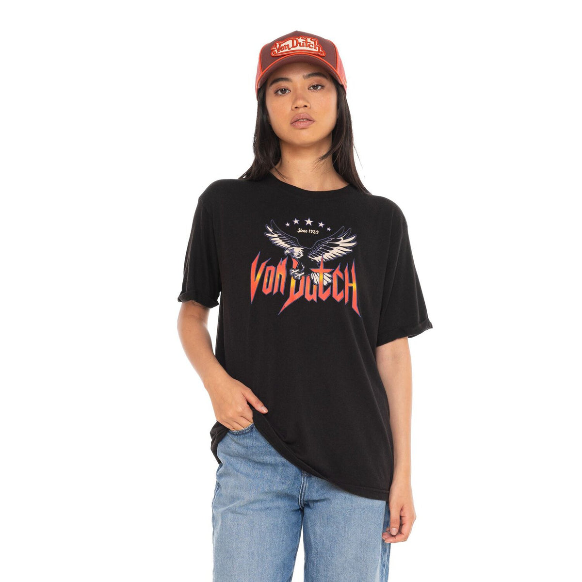 Von Dutch Fly female t-shirt black