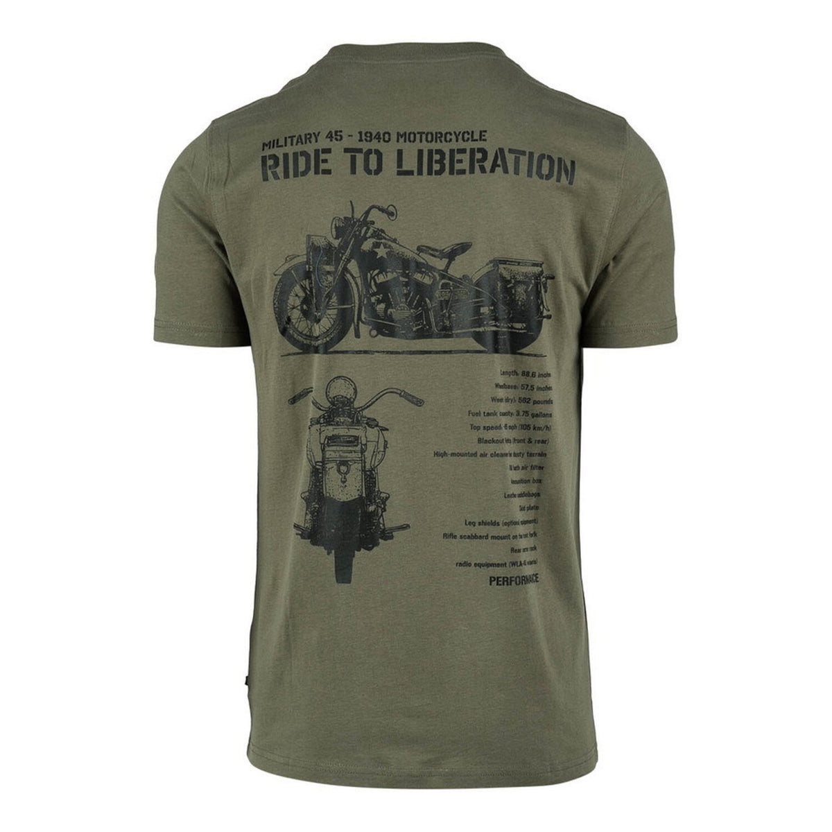 Army Surplus Liberator WLA Badge t-shirt green