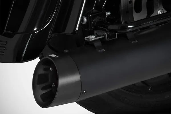 Zard 4.33 Inches Slash-Cut Slip-Ons Muffler for HD-TOURING E5 — ZHD035S10SAO-B