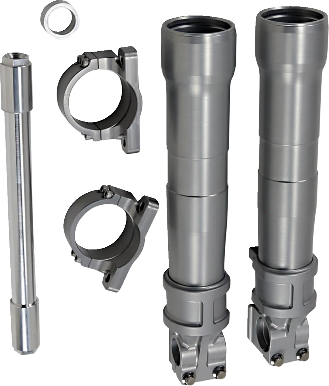 Alloy Art Next Gen 49 mm Lower Fork Legs – Clear Anodised — gallery image 1