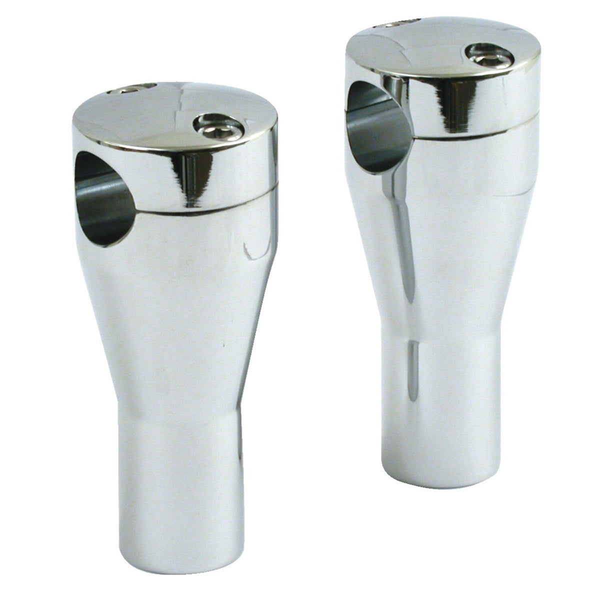 Panhead style risers. Chrome, 4" rise