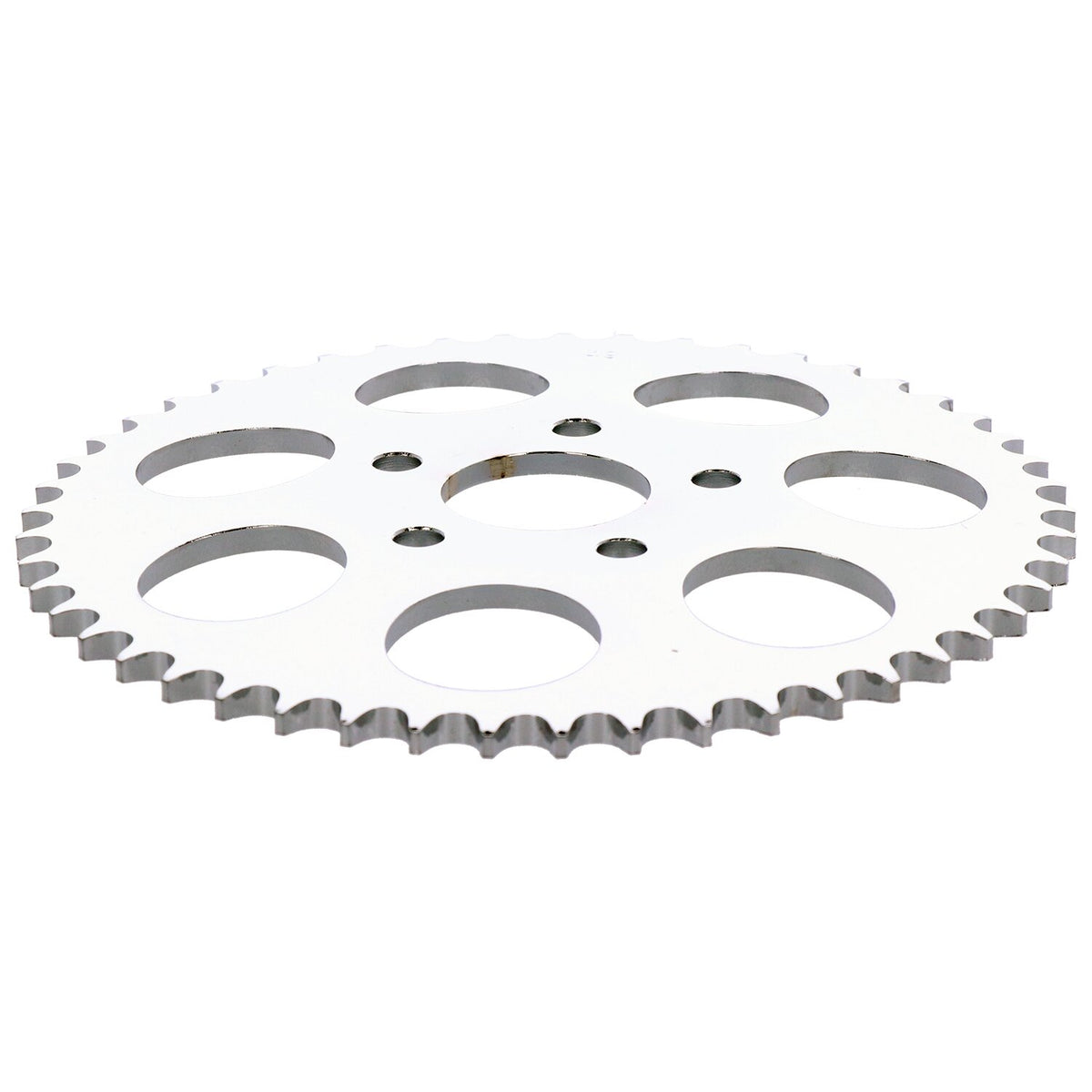 Rear sprocket, chrome. 49t