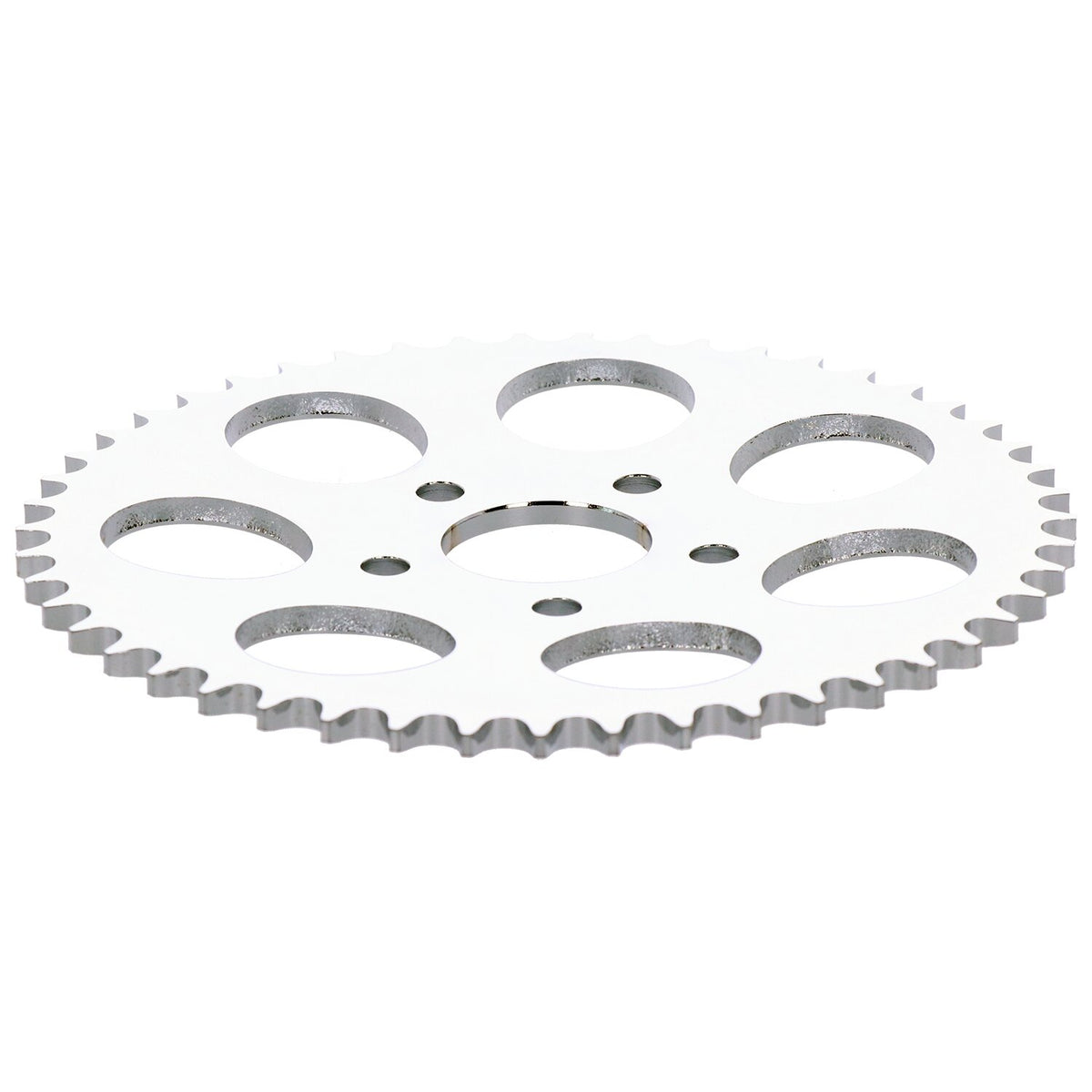 Rear sprocket, chrome. 49t