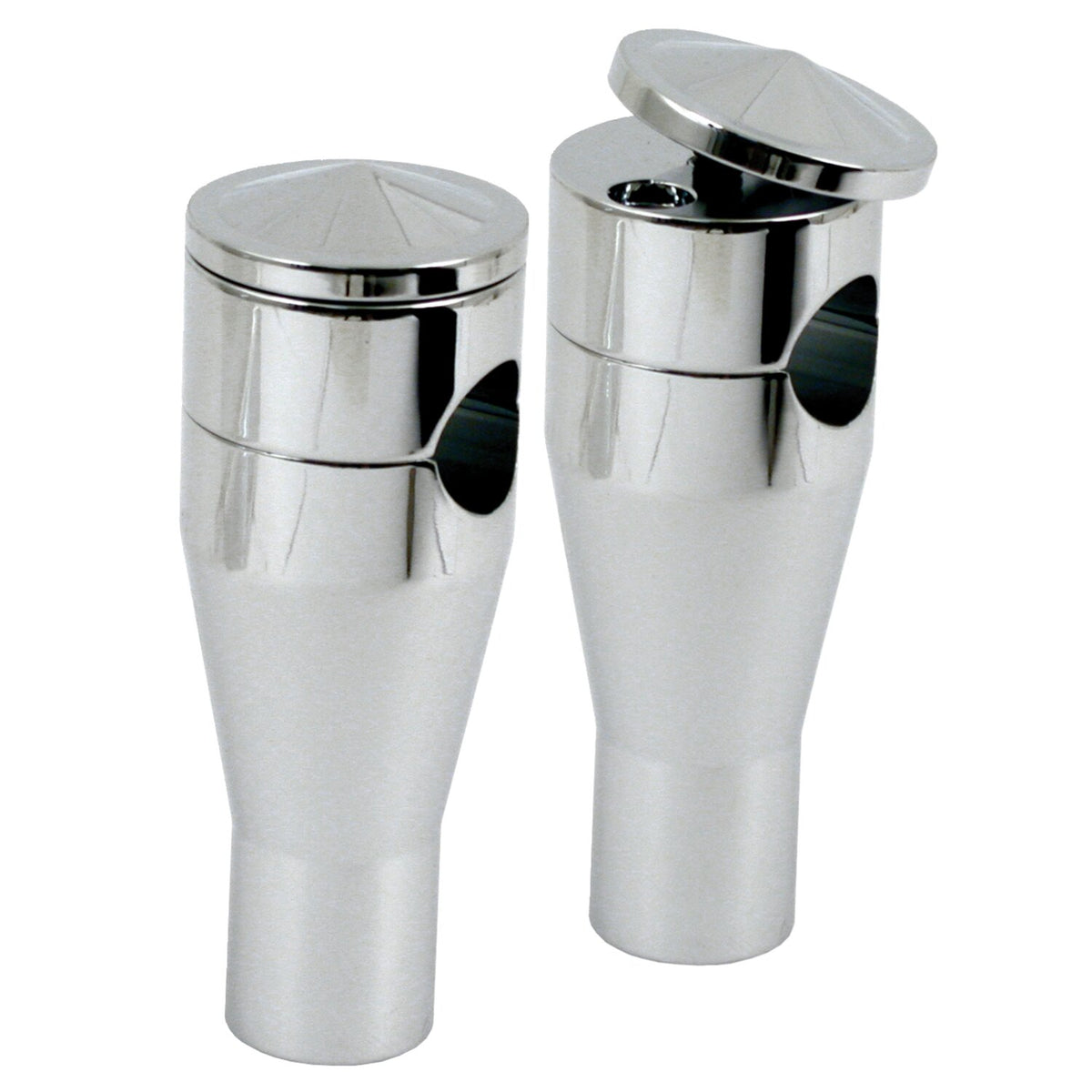 Twist-Top Panhead style risers. Chrome, 6" rise