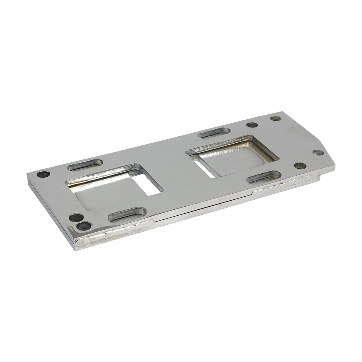 4-speed transmission mount plate. Chrome